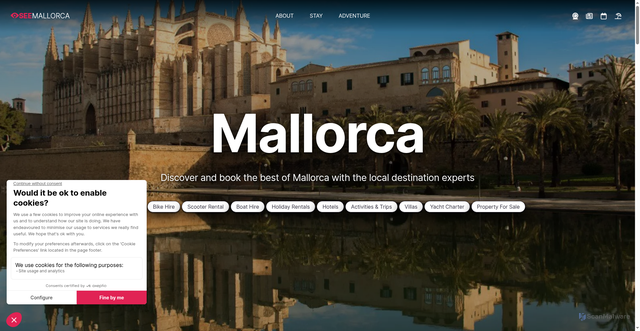 Security scan screenshot of https://www.seemallorca.com/