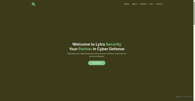 Security scan screenshot of https://security.lytragroup.com/index.html