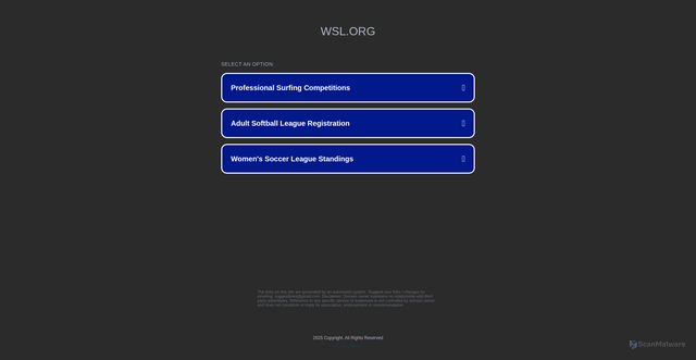 Security scan screenshot of https://www.wsl.org/