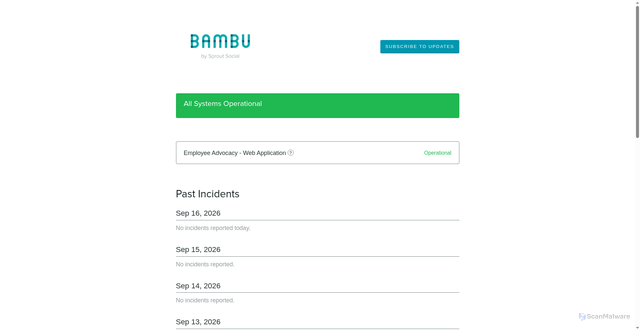 Security scan screenshot of https://b38c4zbct7hd.statuspage.io