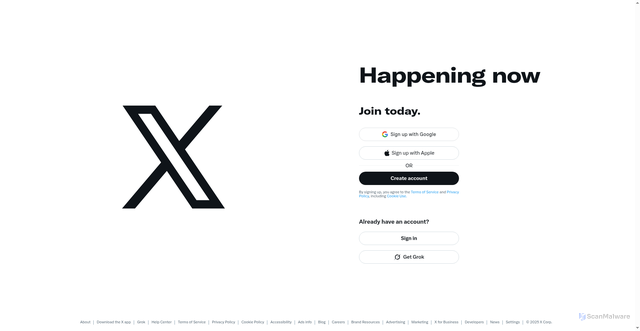 Security scan screenshot of https://twitter.com/