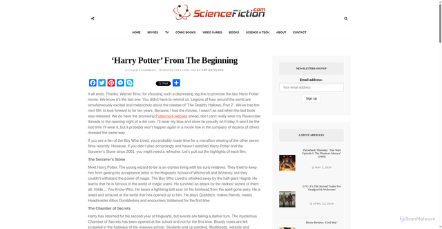 Security scan screenshot of https://sciencefiction.com/2011/07/14/harry-potter-from-the-beginning/