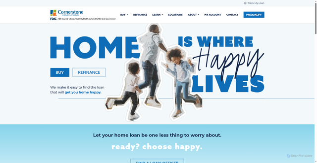 Security scan screenshot of https://www.houseloan.com