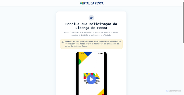 Security scan screenshot of https://carteira-de-pesca-2026-aula-app.vercel.app