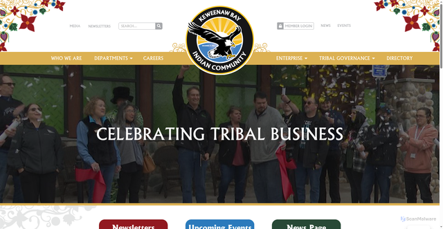 Security scan screenshot of https://www.kbic-nsn.gov/