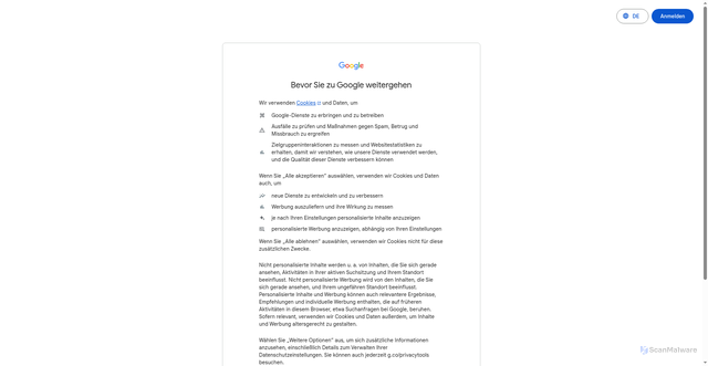 Security scan screenshot of https://consent.google.com/m?continue=https://www.google.com/maps/search/%25E9%25A6%2599%25E6%25B8%25AF%2B%25E4%25B9%259D%25E9%25BE%258D%25E8%25A7%2580%25E5%25A1%2598%2B%25E6%25B5%25B7%25E6%25BF%25B1%25E9%2581%2593133%25E8%2599%259F?entry%3Dgmail&gl=DE&m=0&pc=m&uxe=eomtm&cm=2&hl=de&src=1