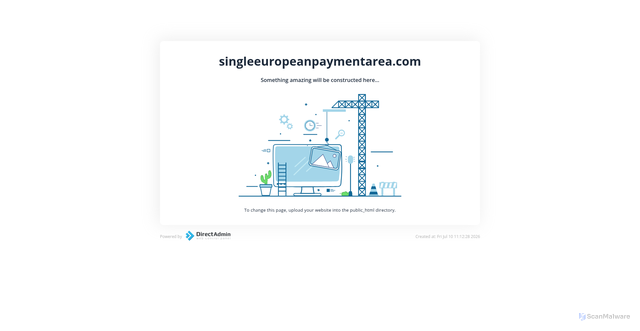 Security scan screenshot of http://singleeuropeanpaymentarea.com/