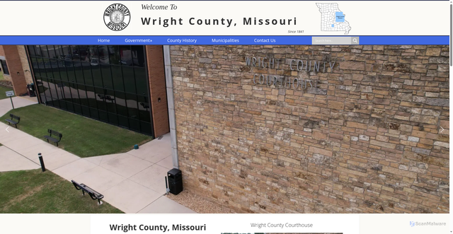 Security scan screenshot of https://www.wrightcountymo.gov/