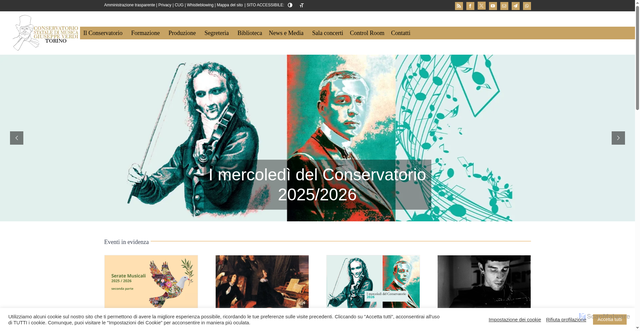 Security scan screenshot of https://www.conservatoriotorino.eu
