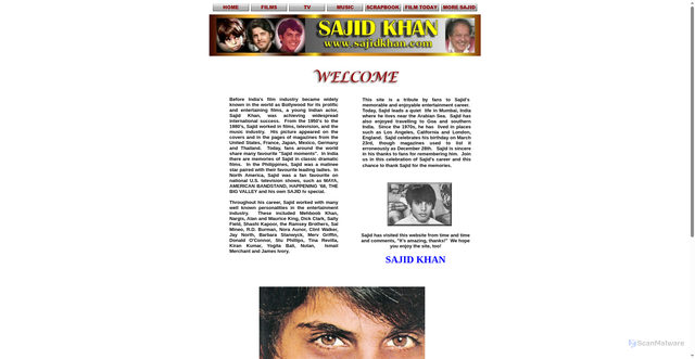 Security scan screenshot of https://www.sajidkhan.com/