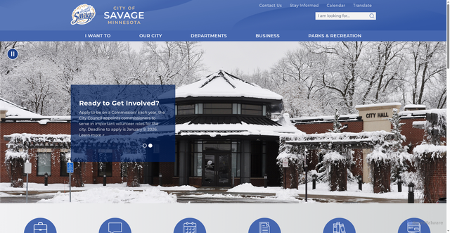Security scan screenshot of https://www.savagemn.gov/