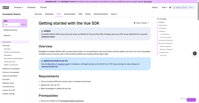 Security scan screenshot of https://metamask-docs-ldkp21iks-consensys-ddffed67.vercel.app/embedded-wallets/sdk/vue