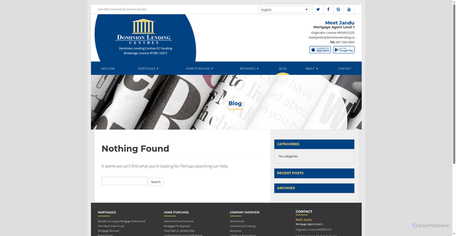 Security scan screenshot of https://mortgagewithmeet.ca/blog/