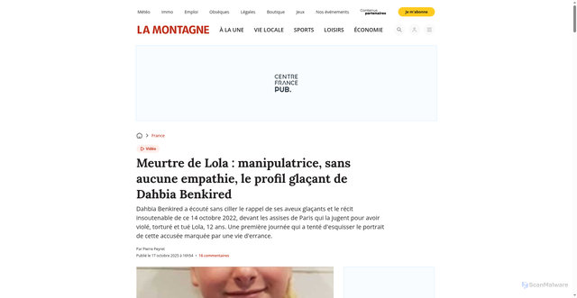 Security scan screenshot of https://www.lamontagne.fr/paris-75000/actualites/meurtre-de-lola-manipulatrice-sans-aucune-empathie-le-profil-glacant-de-dahbia-benkired_14767515/