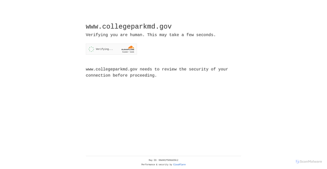 Security scan screenshot of https://www.collegeparkmd.gov/