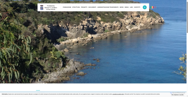 Security scan screenshot of https://www.fondazionelucifero.it/
