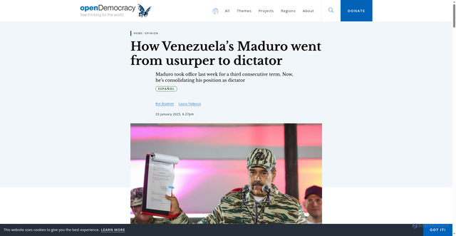 Security scan screenshot of https://www.opendemocracy.net/en/venezuela-nicolas-maduro-elections-fraud-dictator/