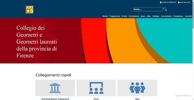 Security scan screenshot of https://www.geometrifirenze.it/