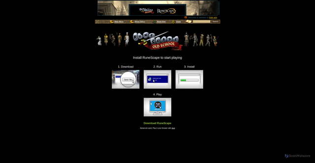 Security scan screenshot of https://oldschool244.runescape.com
