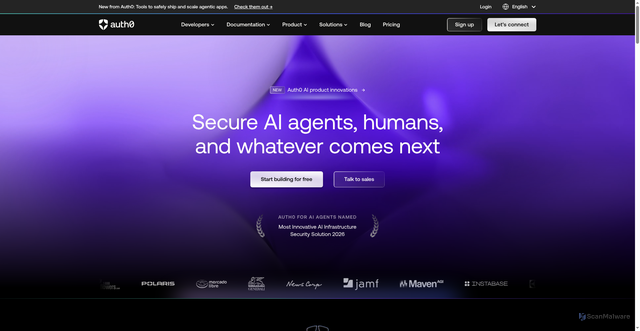 Security scan screenshot of https://siscomplete-prd-01.us.auth0.com