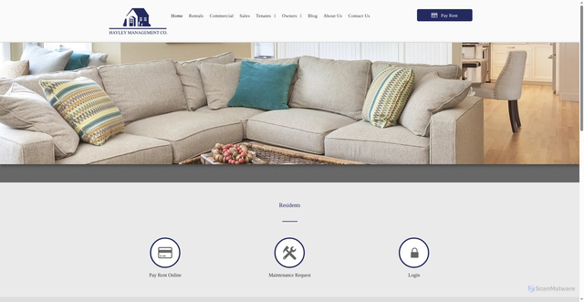 Security scan screenshot of https://hayleymanagement.com