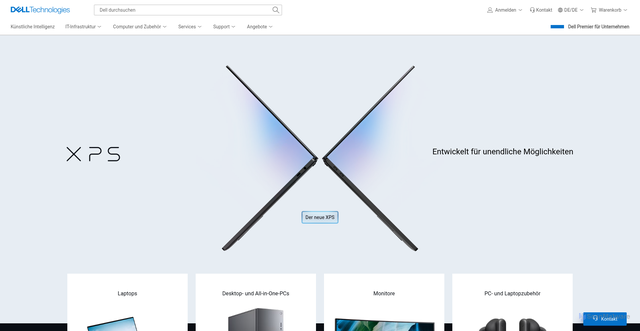 Security scan screenshot of https://www.dell.com