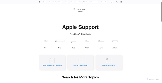 Security scan screenshot of https://proxy-test-001.pages.dev/content/dam/edam/applecare/images/en_US/otherassets