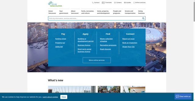 Security scan screenshot of https://vancouver.ca/