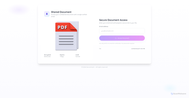 Security scan screenshot of https://thetechnofy.in/securefile/pdfdocument.html