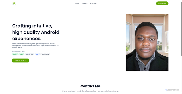 Security scan screenshot of https://asaphmwangi.site/