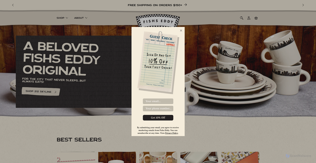 Security scan screenshot of https://fishseddy.com