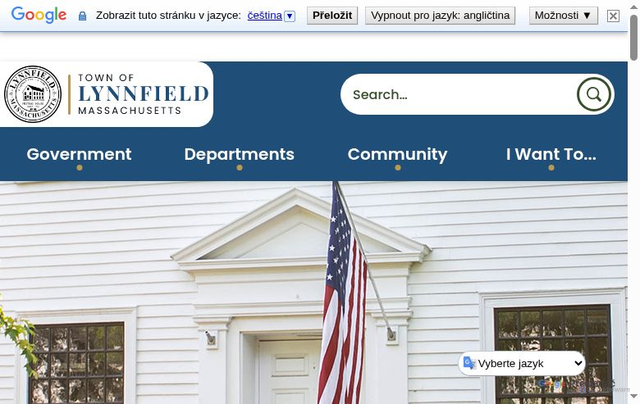 Security scan screenshot of https://www.lynnfieldma.gov/