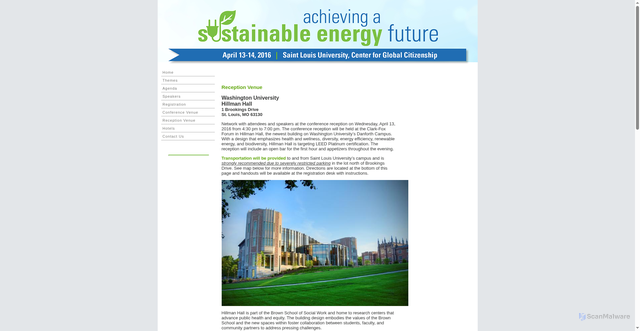 Security scan screenshot of https://sefconf.mst.edu/reception/