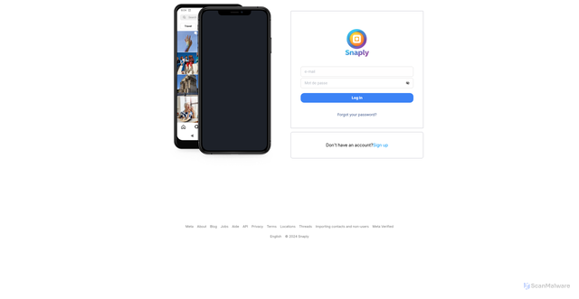 Security scan screenshot of https://snaply-git-main-khadir-salims-projects.vercel.app/Signup