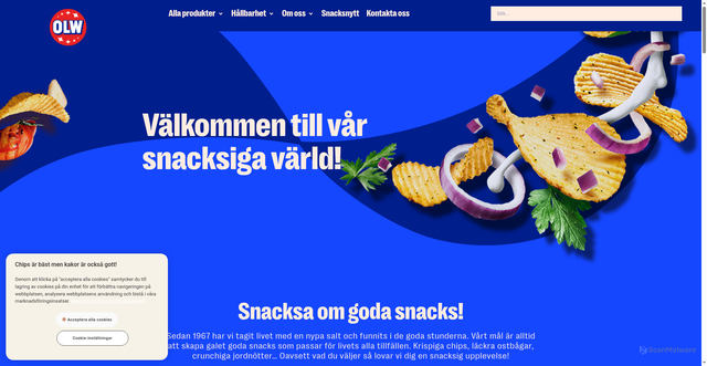 Security scan screenshot of https://www.olw.se/