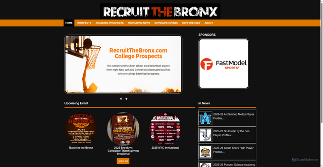 Security scan screenshot of https://recruitthebronx.com/