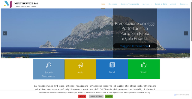 Security scan screenshot of https://www.multiservicesrlloiripsp.it