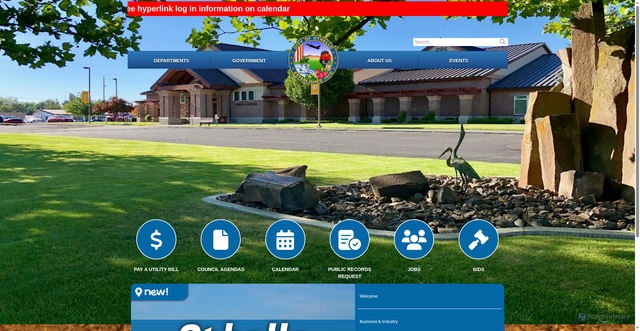 Security scan screenshot of https://www.othellowa.gov/