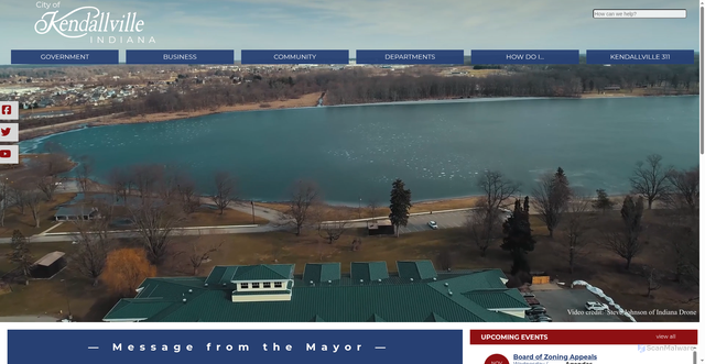 Security scan screenshot of https://www.kendallvillein.gov/