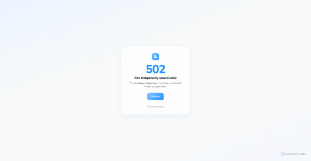 Security scan screenshot of https://ledger-ledger.org/