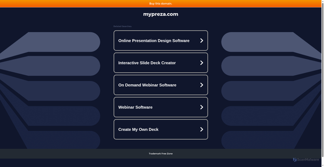 Security scan screenshot of https://mypreza.com