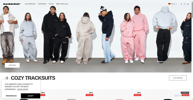 Security scan screenshot of https://lucid-club.com/