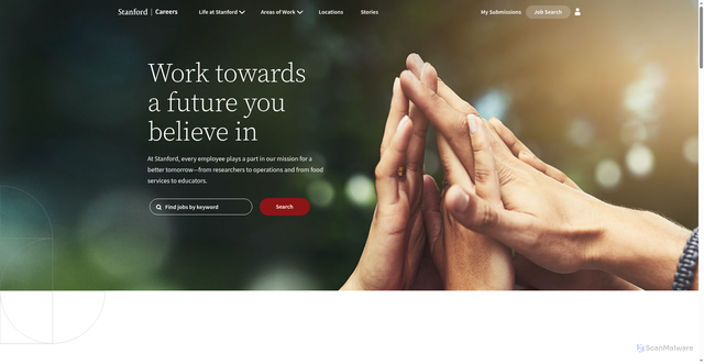 Security scan screenshot of https://careersearch.stanford.edu/