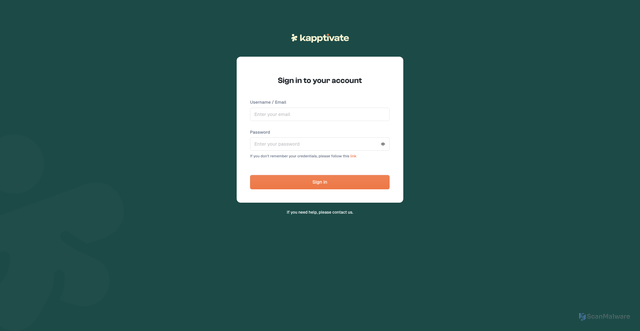 Security scan screenshot of https://mtn.kapptivate.com