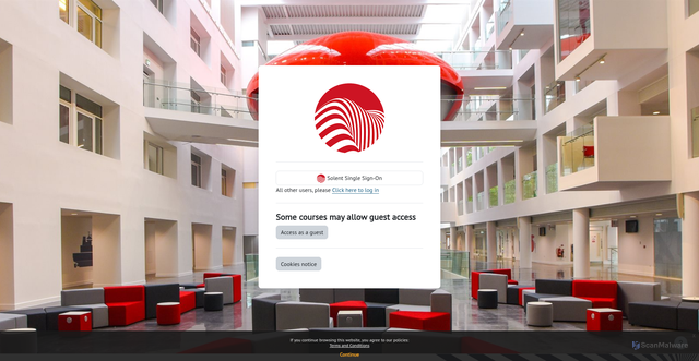 Security scan screenshot of https://learn.solent.ac.uk