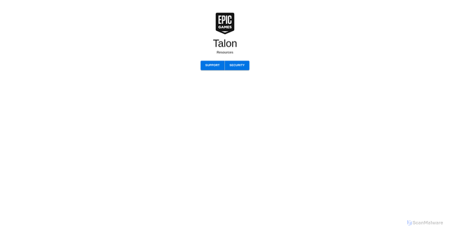Security scan screenshot of https://talon-website-prod.ecosec.on.epicgames.com/