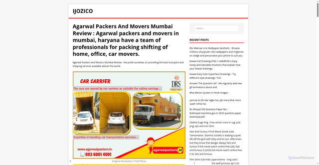 Security scan screenshot of https://cozijok.pages.dev/posts/agarwal-packers-and-movers-mumbai-review