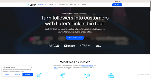 Security scan screenshot of https://linkin.bio/kvish-info