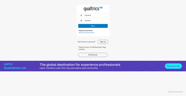 Security scan screenshot of https://znefdnuugjcgkndeq-grundfos.siteintercept.qualtrics.com