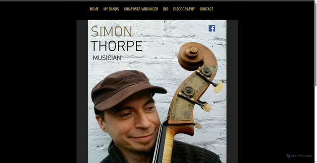 Security scan screenshot of https://www.simonthorpemusic.com/
